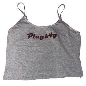 Vintage Playboy Cropped Tank Top